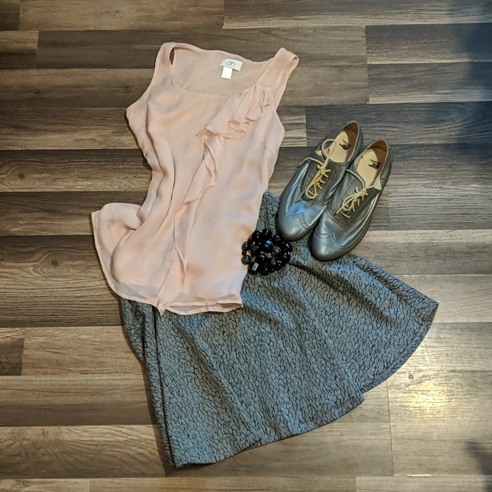 Loft Silk blouse Sz S